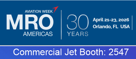 CommercialJet's tweet photo. MRO Americas is right around the corner and Commercial Jet will once again be exhibiting at this industry leading trade show and conference. Mark the dates – April 21-23 in Orlando, Florida and be sure to stop by our Booth #2547. https://t.co/2Olnal5AzX