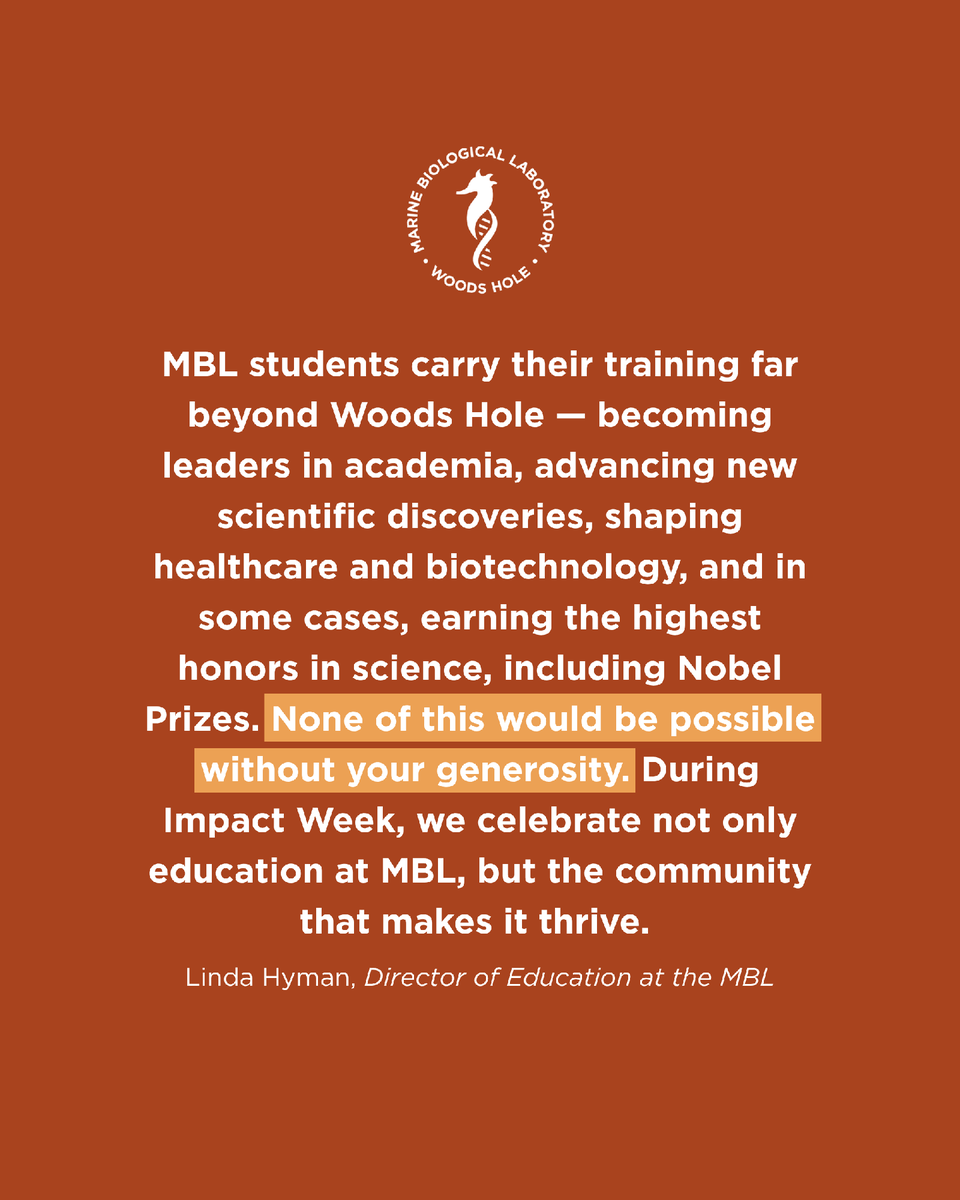 Marine Biological Laboratory (MBL) tweet media