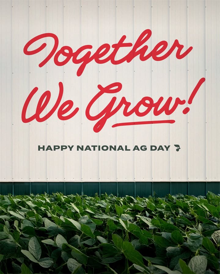 Cock-a-doodle-doo to all those dedicated to farming and ranching and solving problems for farmers and ranchers. On National Ag Day we celebrate this great industry that we get to be of part of – feeding, fueling and sustaining our world.