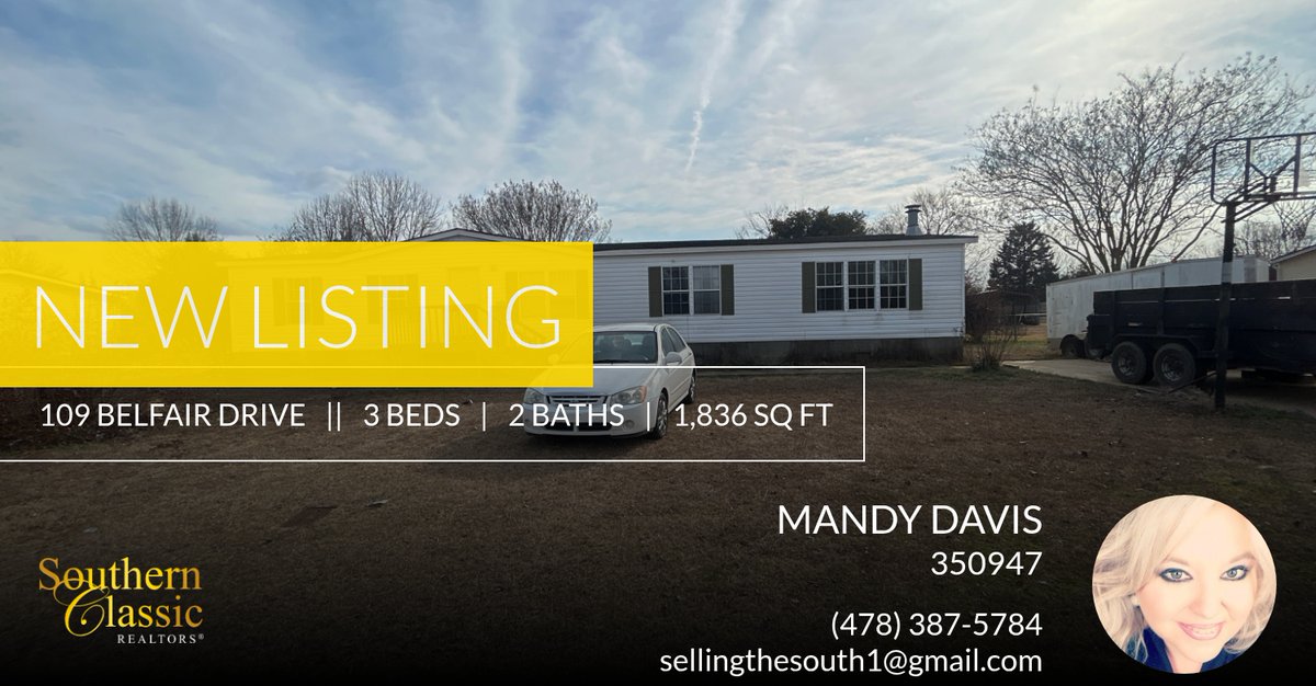 MandyP_REALTOR's tweet photo. 📍 New Listing 📍 Take a look at this fantastic new property that just hit the market located at 109 Belfair Drive in Byron. Reach out here or at (478) 387-5784 for more information!

Listed by Ciara Hernandez

Mandy Davis
Selling ... https://t.co/HVqMNFA2Mv https://t.co/2yCQlmi9oC