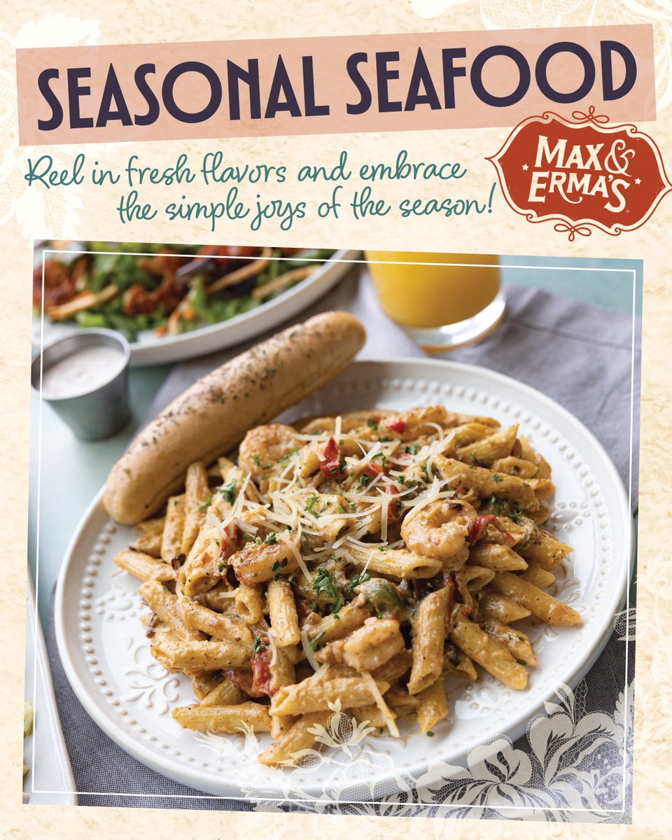 MaxErmas's tweet photo. Some nights call for something a little extra.

Cajun Shrimp Alfredo. Creamy sauce, cajun spice, sautéed shrimp, penne.

A main menu favorite shining this season. https://t.co/VXGfjVKrc7