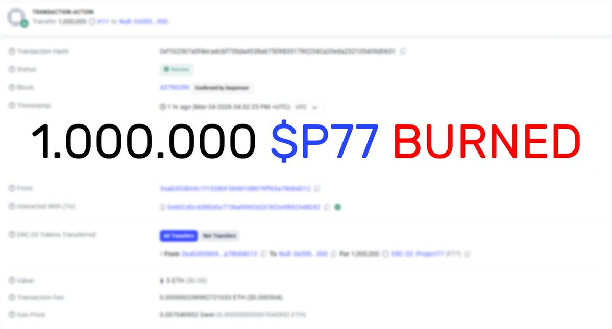 Project77 tweet media