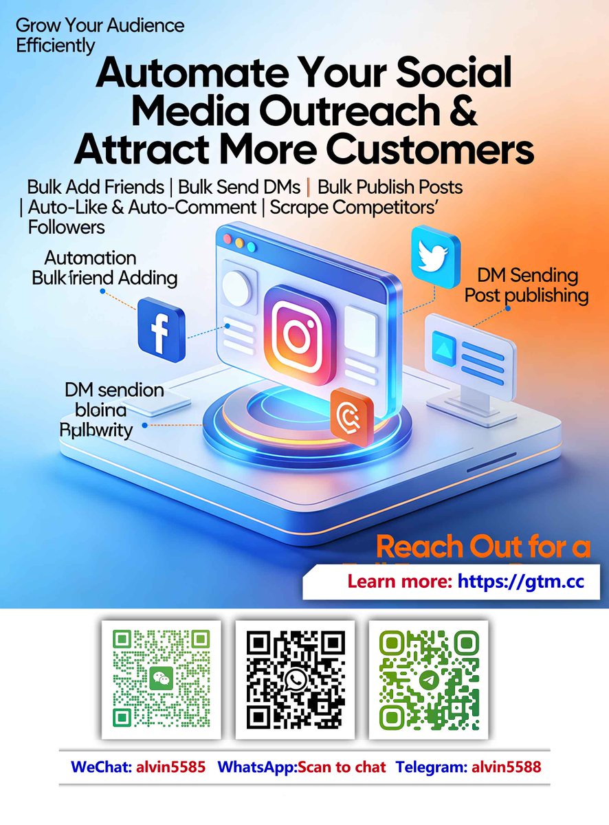 Bulging346's tweet photo. International Customer Development -> TG:@alvin5588
We help manufacturers reach overseas customers.
#YouTubeGrowth #GlobalEcommerce #DigitalMarketing #SocialMediaMarketing #CustomerAcquisition #OrganicTraffic https://t.co/wQFrvw4zEM