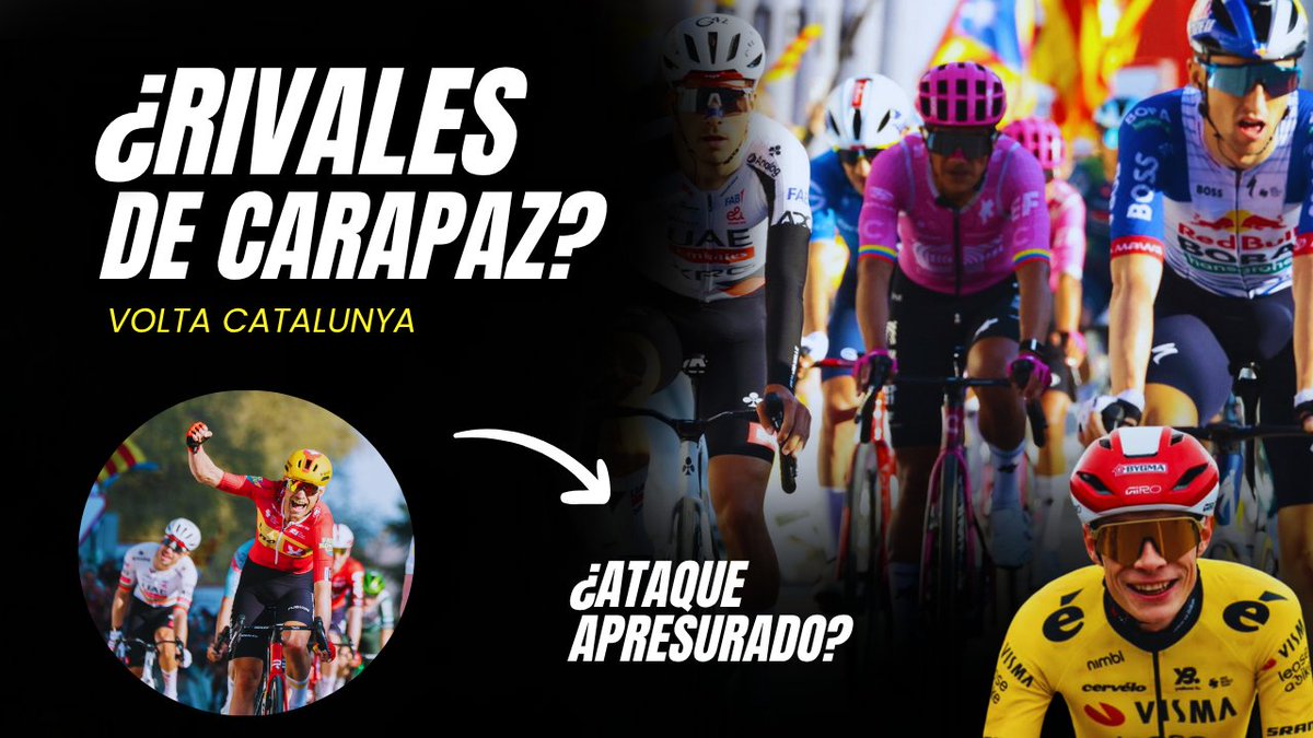 ¿Richard Carapaz tienen que derrotar a quién? ¿Fue un ataque apresurado de Magnus Cort u Oliveira? Clasificación Vingegaard, Evenepoel, latinoamericanos. Etapa 2 Vuelta a Cataluña 🇪🇨🇨🇴youtu.be/ynAxCSCkTio