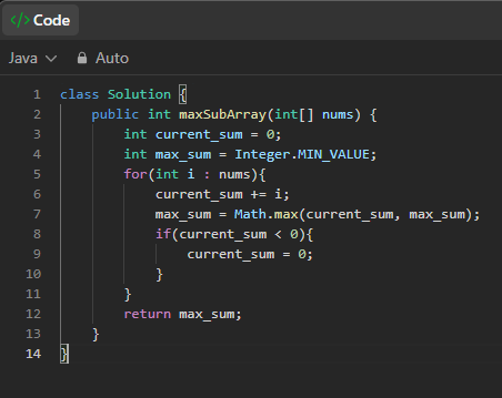 LeetCode #53 - Maximum Subarray solved using Kadane’s Algorithm ⚡ A ...
