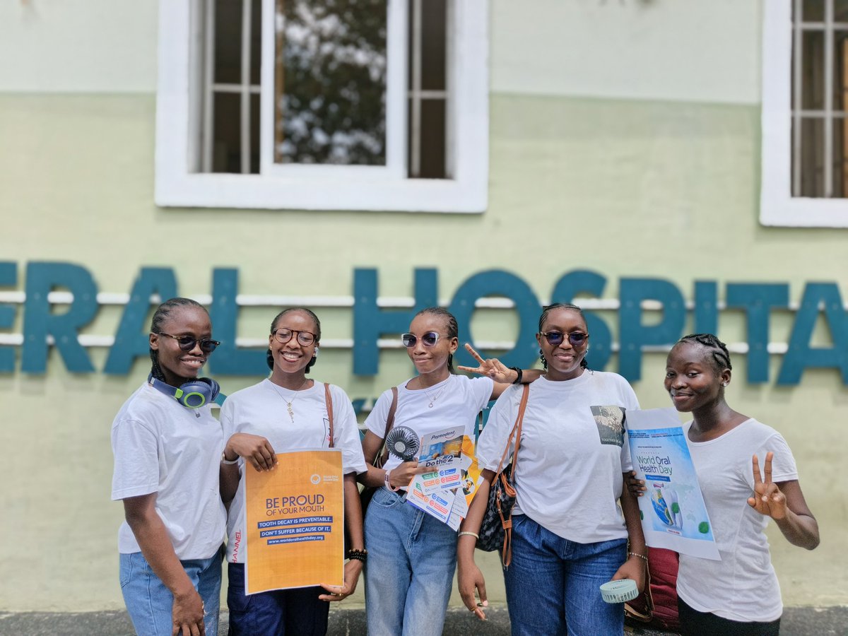 ankem_001's tweet photo. Celebrating World Oral Health Day with the University of Uyo Medical Students Association(UUMSA) in collaboration with University of Uyo Dental Students Association (UUDENSA) 
#worldoralhealthday https://t.co/85PWaT1awi