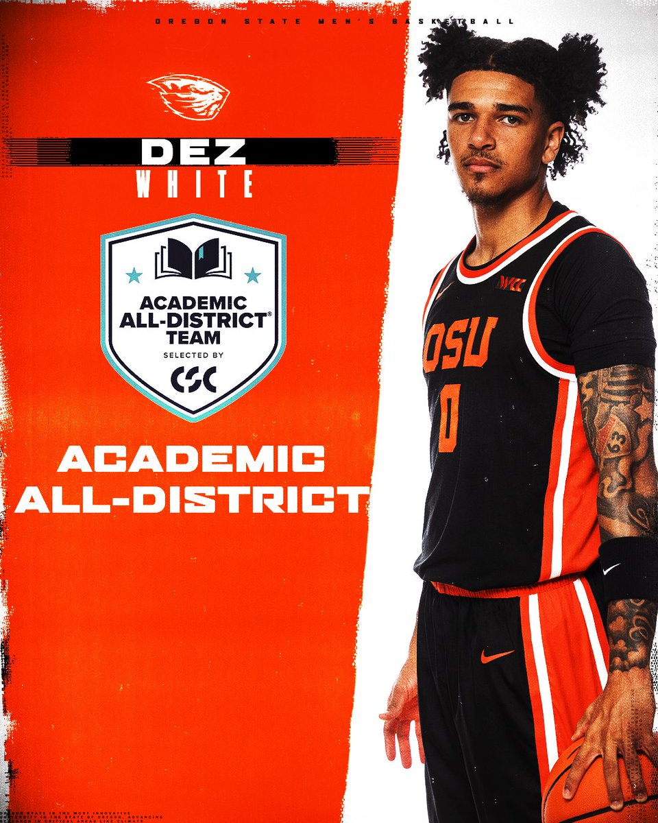 BeaverMBB's tweet photo. Getting it done on the court and in the classroom! 🏀📚

Congrats to Dez on earning Academic All-District honors!

#GoBeavs https://t.co/IAwYUcUXEd