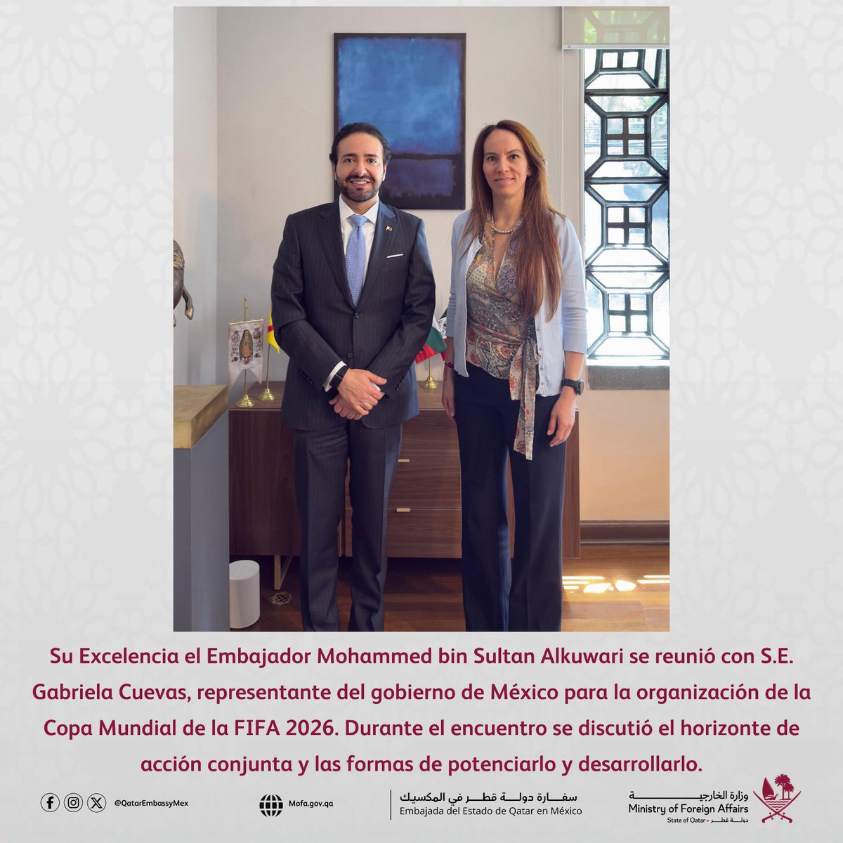 Embajada de Qatar en México tweet media