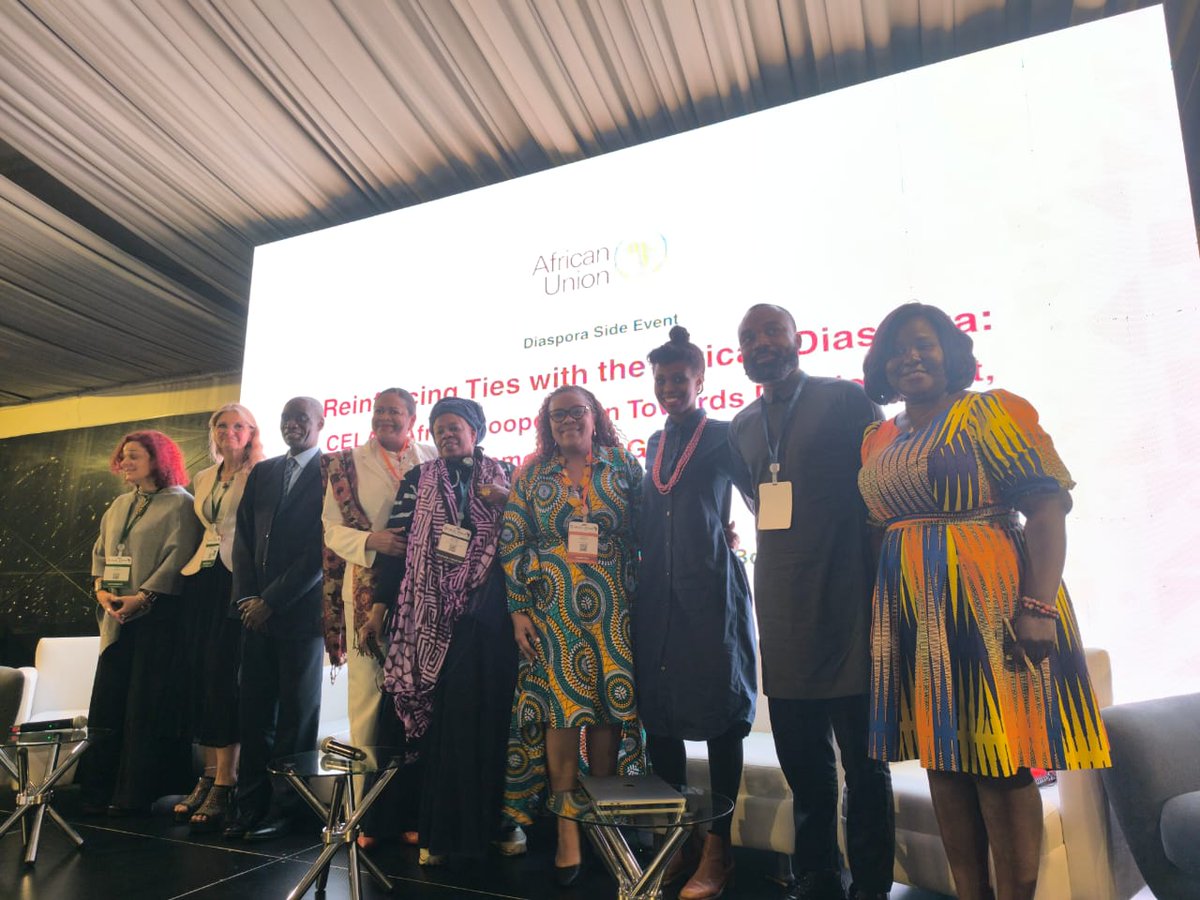 AUC_CIDO's tweet photo. On the margin of the  #CELACAfrica2026 in #Colombia, @auc_cido , in collaboration with @OpenSociety  convened a high-level Diaspora Side Event in Bogotá on 20 March 2026.under the theme “Strengthening Ties with the African Diaspora,”. https://t.co/a7DpiGEqbS