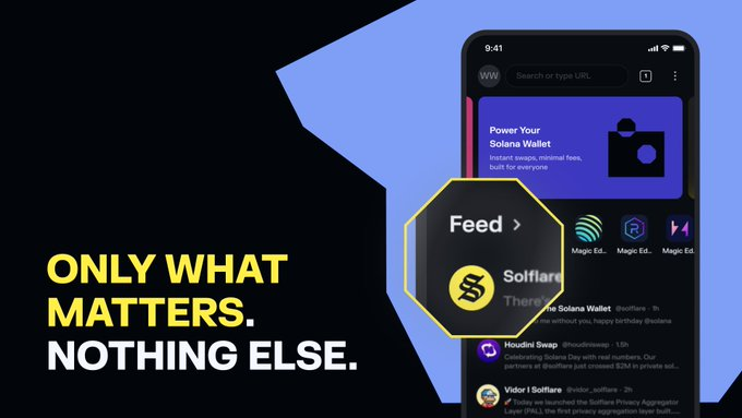 alcoachxyz's tweet photo. محفظة Solflare أطلقت ميزة  بتغير طريقة متابعتك للسوق.

الآن تقدر تشوف أهم تغريدات X  والترندات وأخبار سولانا مباشرة داخل المحفظة في قسم Explore. 

✅ تابع الأخبار والفرص (Signals) لحظة بلحظة. 
✅ ركز على الصافي والمهم بدون تشتيت تويتر العادي.
✅ كل شيء صار في مكان واحد وأنت تتداول.

سولانا تقربك أكثر من الـ Alpha وبأسهل طريقة ممكنة. 🛡️🦾