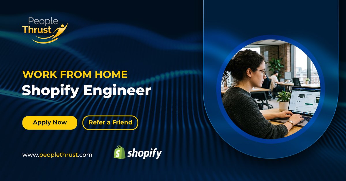 PeopleThrust's tweet photo. 🚀 #JobInfo – Remote Mexico 🇲🇽

Hiring a Shopify Engineer for a US-based off-road &amp; performance brand. Build high-impact eCommerce experiences in a fast-paced industry.

👉 Apply: https://t.co/zX0aE2miuF

#Shopify #Ecommerce #RemoteJobs #MexicoJobs #TechJobs #Hiring https://t.co/uczhsnknOU