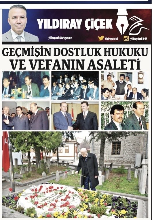 “GEÇMİŞİN DOSTLUK HUKUKU VE VEFANIN ASALETİ” başlıklı yazım yarın Türkgün gazetesinde olacaktır. Okumanız dileklerimle…

<a href="/TurkgunGazetesi/">Türkgün Gazetesi</a>