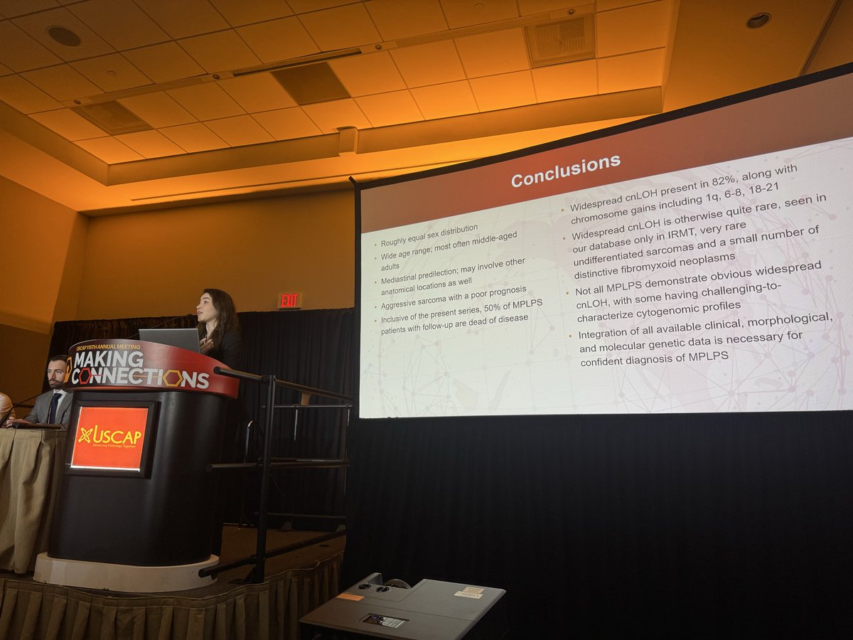 JenniferBoland7's tweet photo. Terrific platform from our @MayoClinicPath resident Ilke Ozcan and her mentor Dr. Andrew Folpe @TheUSCAP https://t.co/gWWmA26TRE
