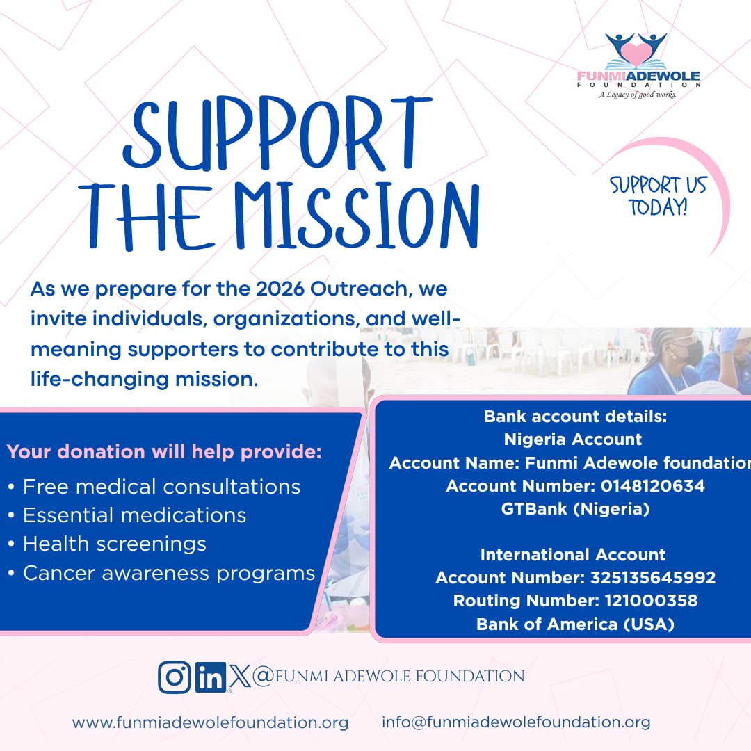 It's time! 
Be a part of our impact mission this year.
Partner. Donate. Sponsor 
#FAF2026 #GiveBack #HealthForAll