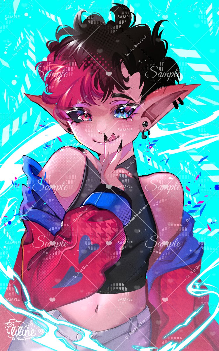 cyberliline's tweet photo. Arte que fiz ano passado pra um amigo secreto! 🩵💖 https://t.co/BRn1jgSZc9