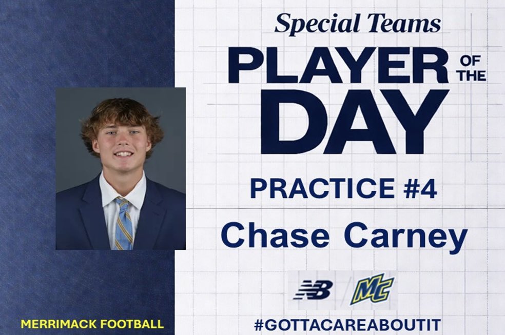 CoachWinicov's tweet photo. PRACTICE 4!!! 🔋🧱
SPECIAL TEAMS player of the day!
#GottaCareAboutIt https://t.co/hvNuw4k5qR