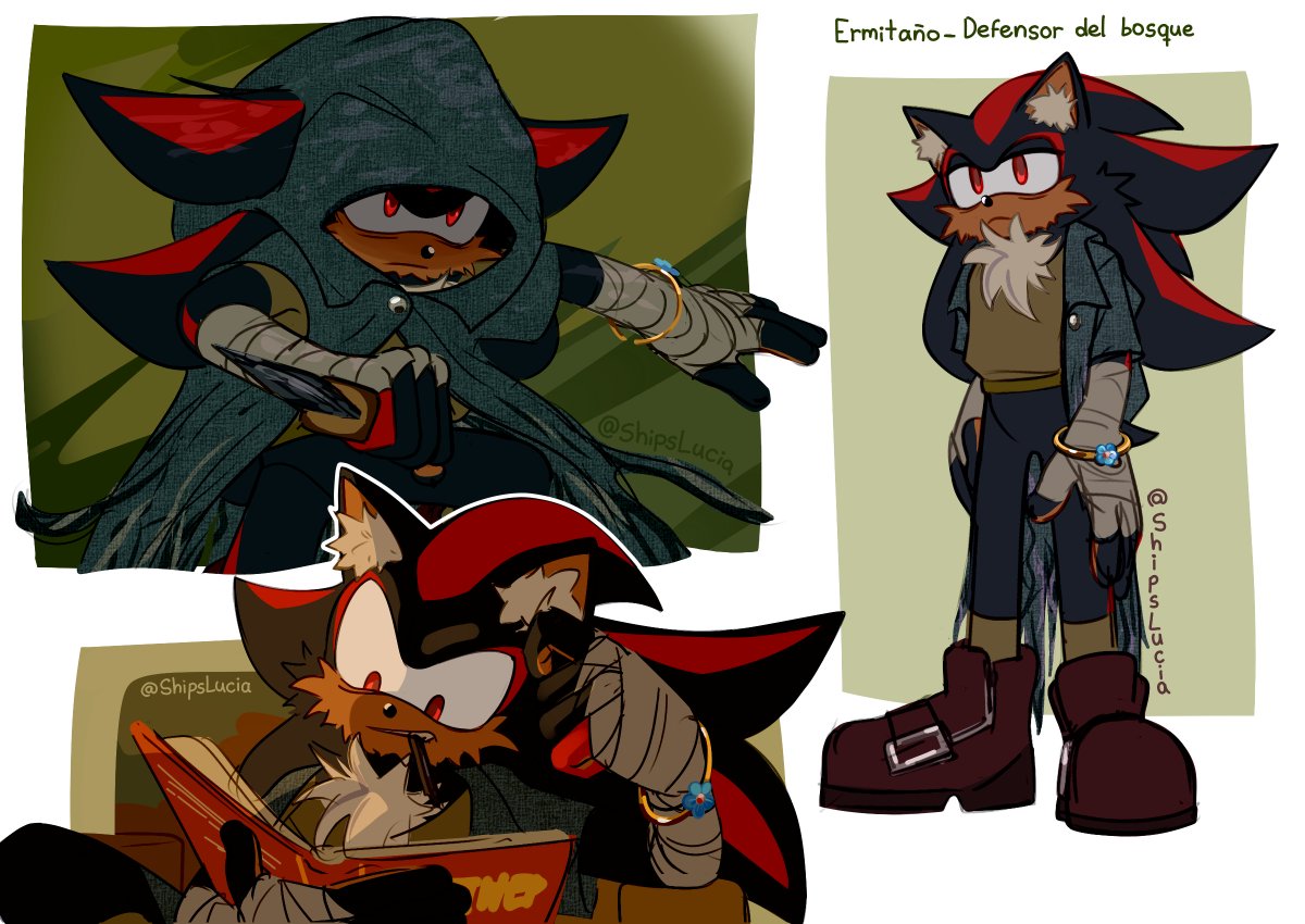 ShipsLucia's tweet photo. Idk If I'll get to make the whole idea of this AU out, but just to share smth ^^🩷 #Sonadow #Shadonic

[Shadow's dialogue]
Myth. Legend. FANTASY?!
I didn't imagine it. That thing was...real. https://t.co/D9ihoGhhS5