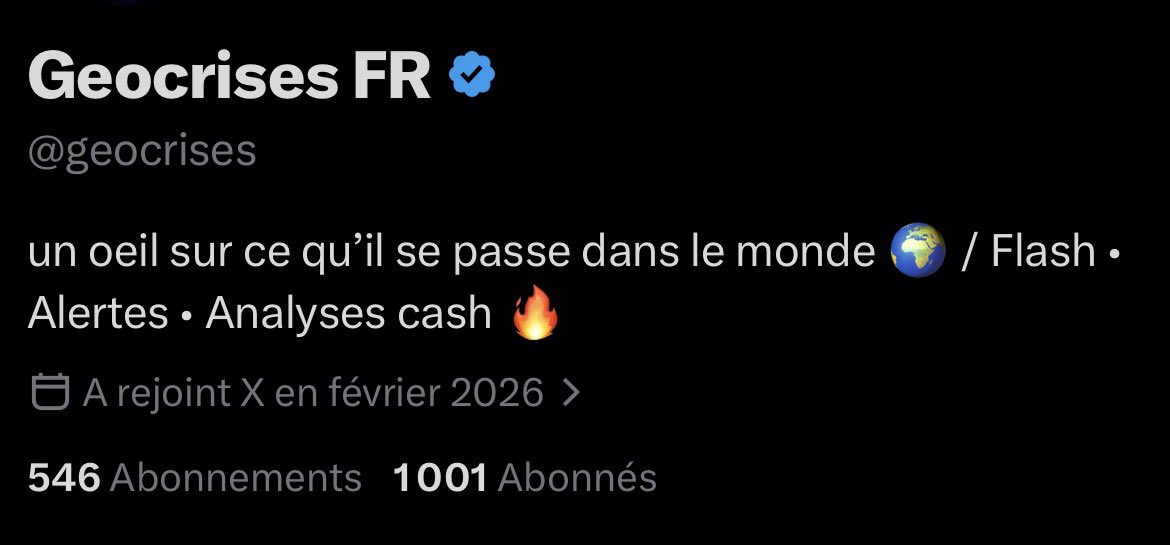 Geocrises FR tweet media