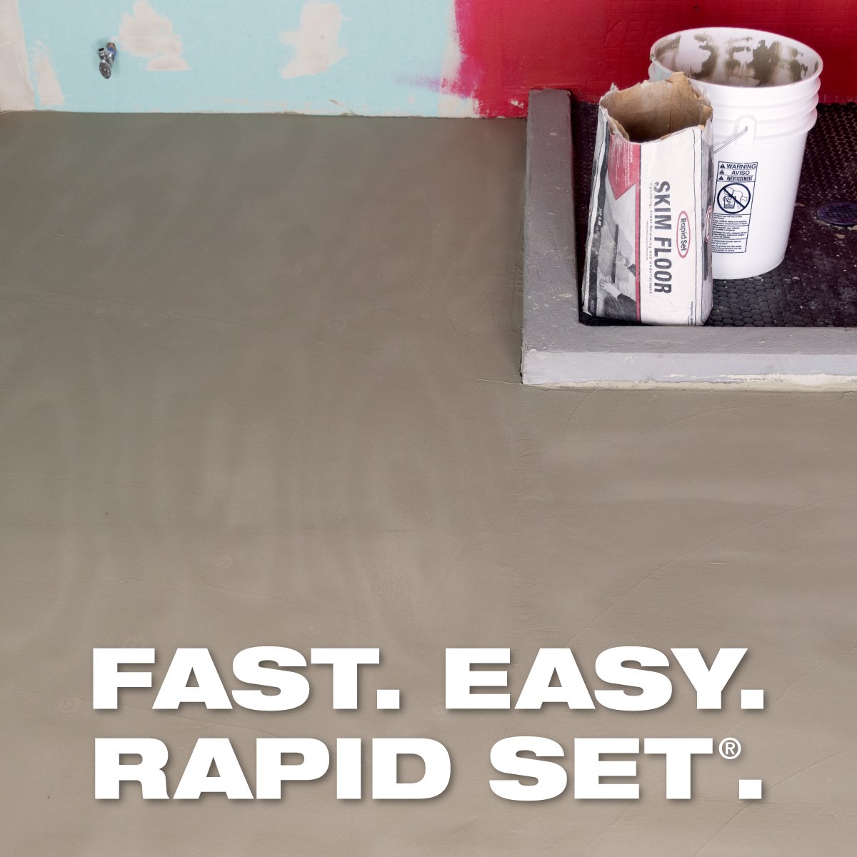 CTSRapidSet's tweet photo. If the slab’s structurally sound but the surface isn’t quite there, you DON'T have to remove the old substrate. You can skim over it after surface prep! 

Rapid Set® Skim Floor smooths the surface so crews can move on to the finish WITHOUT slowing the job down. ⏱️🔥 https://t.co/xK5lN47GZc