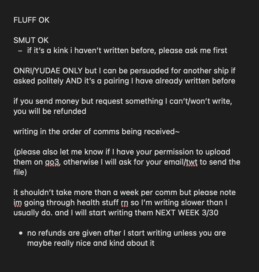 opening emergency comms while im in-between jobs and stuck with a lot of medical expenses! please boost if you can! 
⭐️ ko-fi: ko-fi.com/ironicspoons 
⭐️ ao3: archiveofourown.org/users/Ironicsp…