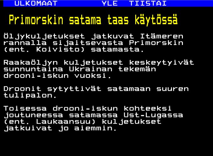 MarkkuLaara's tweet photo. Tehtaankatuko näitä @yleuutiset teksti TV n sivuja kirjoittaa? 4 säiliötä (ainakin) tiistai iltana vielä tulessa ja savuhaitta satoja kilometrejä. Just joo. #venäjä #primorsk #Koivisto #turpo https://t.co/AnsAouXgj1