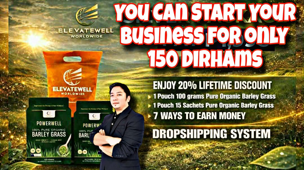 adobomask's tweet photo. 🚀 Start Your Own Business Today for Only 150 AED!
Are you ready to take control of your financial future? For the price of a dinner out, you can launch your very own wellness business with ElevateWell Worldwide! 🌍✨
We provide the platform, the products, and the system. https://t.co/fOt2AzkUEB