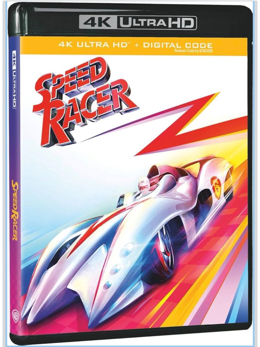 dawnofthediscs's tweet image. ***🇺🇸 PRE-ORDER***
Speed Racer (2008) 4K UHD 

Pre-order: amzn.to/4sy2l6t

Street Date: 5/18

#SpeedRacer #4K #physicalmedia #movienight #physicalmedia #MovieNight
#Horror #4K #HorrorCommunity #Bluray #FilmCommunity #4KBluray #4KUltraHD 
 #physicalmedia #FilmstaGram