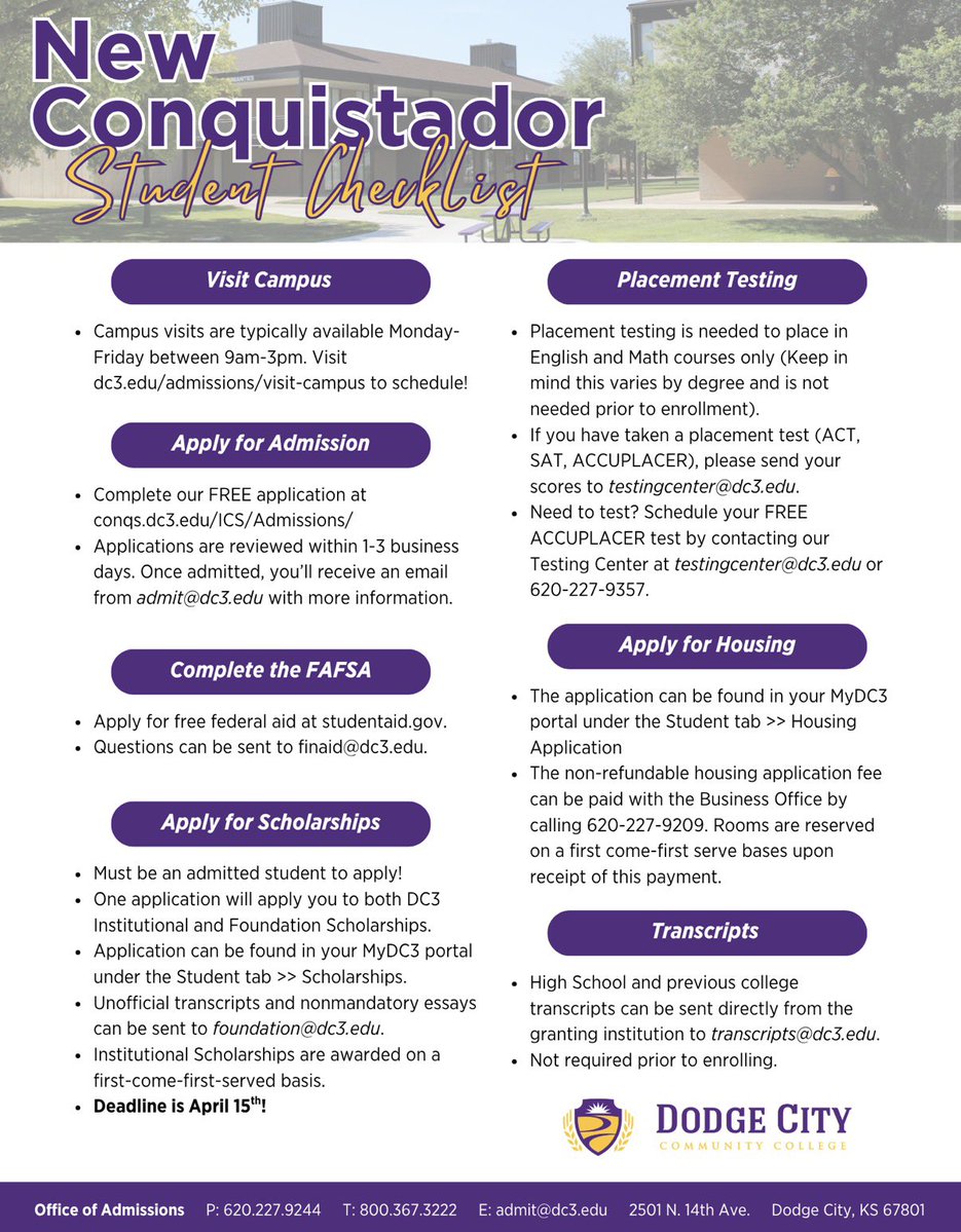 Dodge City CC Admissions tweet media