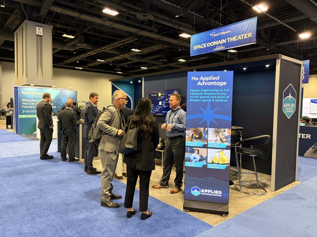 applied_ad's tweet image. It's the first day of #SATshow Week and we have our team at booth #819! Stop by see a Spinnaker® and say hi!

Make sure to catch Dr. David Spencer discuss Deorbit Compliance on Wednesday from 1:15 - 1:45 pm in the Unveiled Theatre, Exhibit Hall Booth 2241.

#Applied #AppliedAD