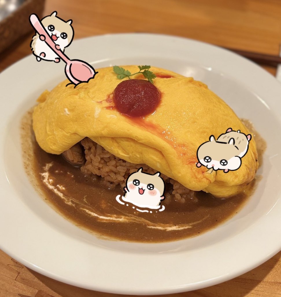 cobihamugohan's tweet photo. 西武柳沢駅 駅チカのじれいとさん🍽️
くじらさんのオムライスを注文❣️このメニューはランチにはない、ディナー限定のとろとろタイプオムライス( ᴖ⩊ᴖ )
パッカーンって破るタイプのオムライスだから中が本当にとろっとろ😋🥚デミソースも相まって美味しすぎる😻✨
#コビハムちゃん #じれいと さん https://t.co/oDSnnNl8lB