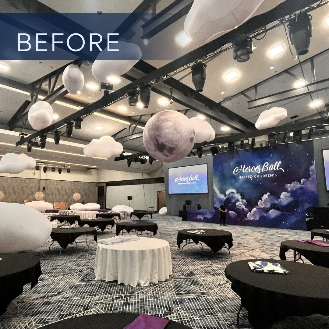 RIConvention's tweet photo. Swipe to see our ballroom transform into a dazzling dreamscape for the Hasbro Children's Heroes Ball! ✨ 

Turn your event visions into reality when you book at the RICC. Learn more ➡️ https://t.co/DD0AhC2Snx

Photos &amp; Event Design: TYGER Productions

@HasbroChildrens https://t.co/oy4FNd4ROE