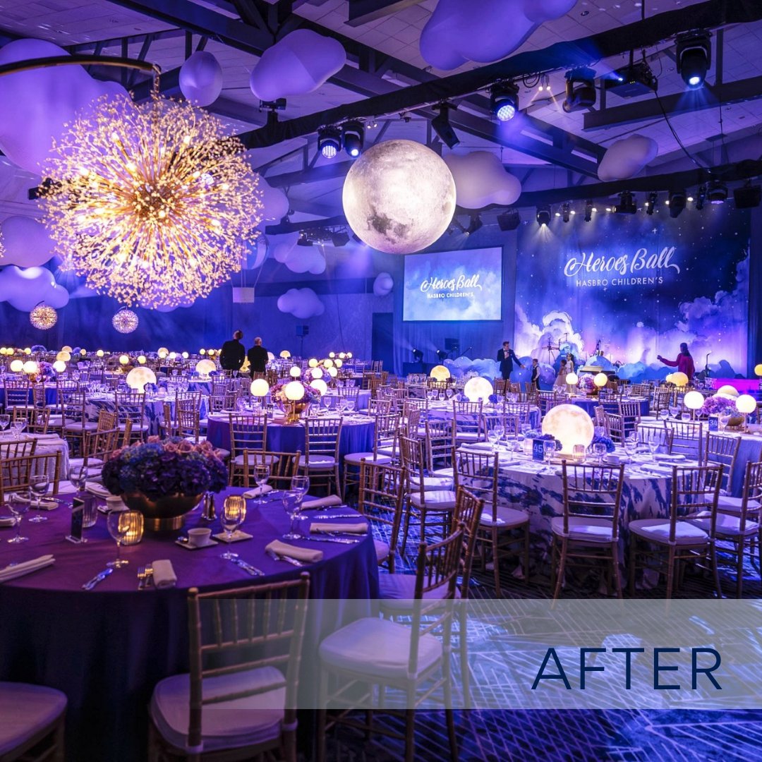 RIConvention's tweet photo. Swipe to see our ballroom transform into a dazzling dreamscape for the Hasbro Children's Heroes Ball! ✨ 

Turn your event visions into reality when you book at the RICC. Learn more ➡️ https://t.co/DD0AhC2Snx

Photos &amp; Event Design: TYGER Productions

@HasbroChildrens https://t.co/oy4FNd4ROE