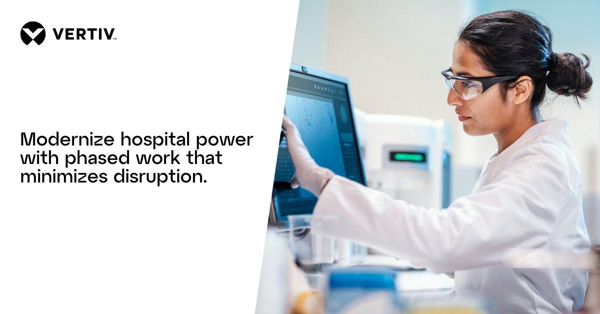 Brad_Lyon's tweet image. Aging power equipment strain clinical uptime. Staged upgrades address constraints in healthcare IT spaces and keep systems steady during the work. Read the article for practical guidance: ms.spr.ly/6011QtndV

#HealthcareOperations #InfrastructureResilience #PowerDistribution