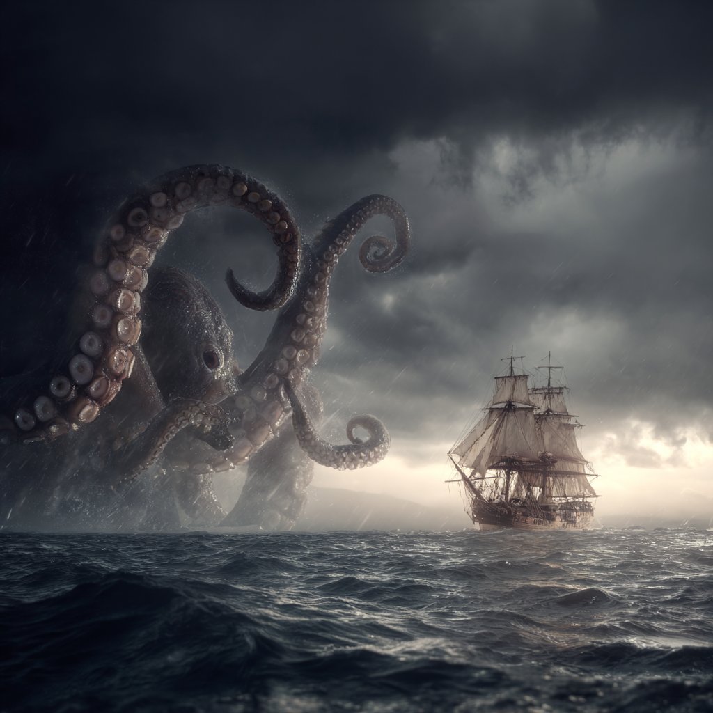 JohnSmith_EiS's tweet image. A wild Kraken appeared!
#fantasy #monsters #AIart #AIイラスト