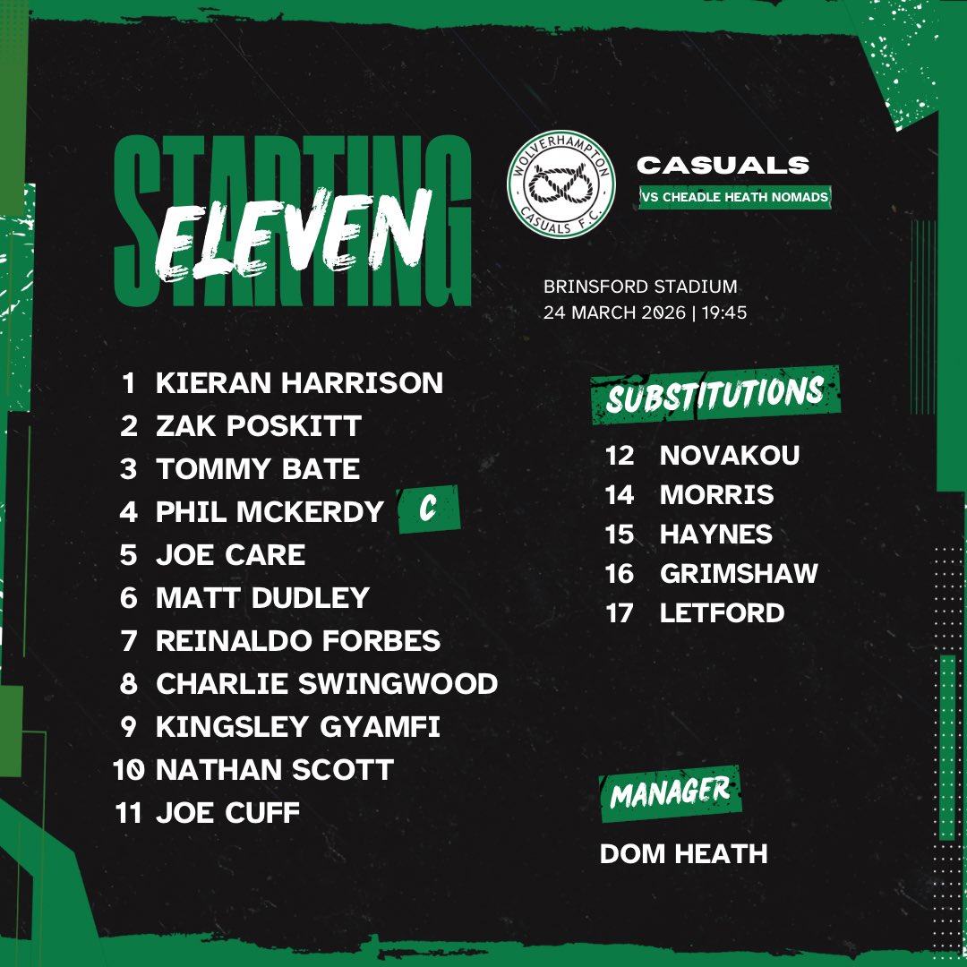 Wolverhampton Casuals FC tweet media