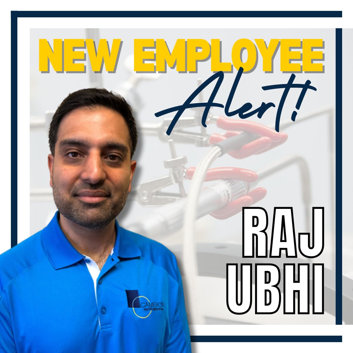 We’re excited to introduce another talented team member who’s recently joined us as an Inside Technician Sales Associate.

Welcome to the Cameron Instruments team, Raj!

Click on "Alt Text" to learn more!

#NewTeamMember #GrowingOurTeam #EmployeeSpotlight