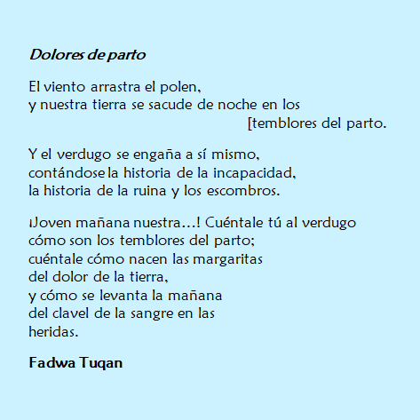 Nefelopode's tweet photo. #PalabrasContraLaGuerra
"Dolores de parto" 🇵🇸 Fadwa Tuqan
📗 https://t.co/Tw94QHVgKn  @ccsfundarte https://t.co/yhjoRh0WAp