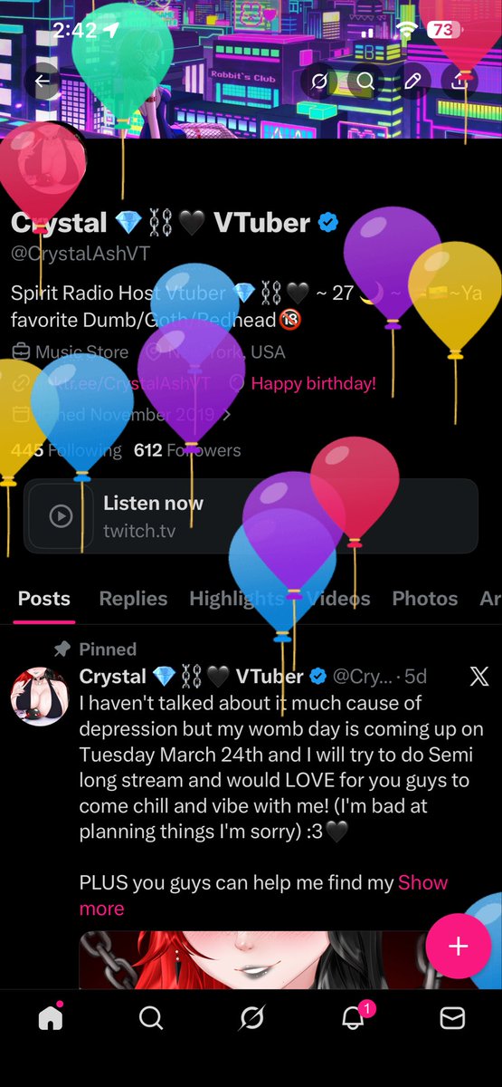 Crystal 💎⛓️🖤 VTuber tweet media