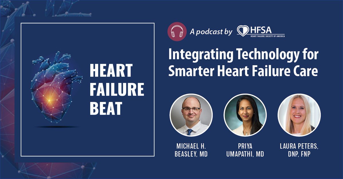 HFSA's tweet photo. How do we turn patient-generated data into actionable heart failure care without overwhelming clinicians?

This episode of The Heart Failure Beat explores integrated health technologies, patient adherence, digital equity, and why multidisciplinary teams are essential for success.

Listen here: https://t.co/51utgYWjZe

@MHBeasleyMD @priyaumapathi @LauraPetersNP @megfrasernp