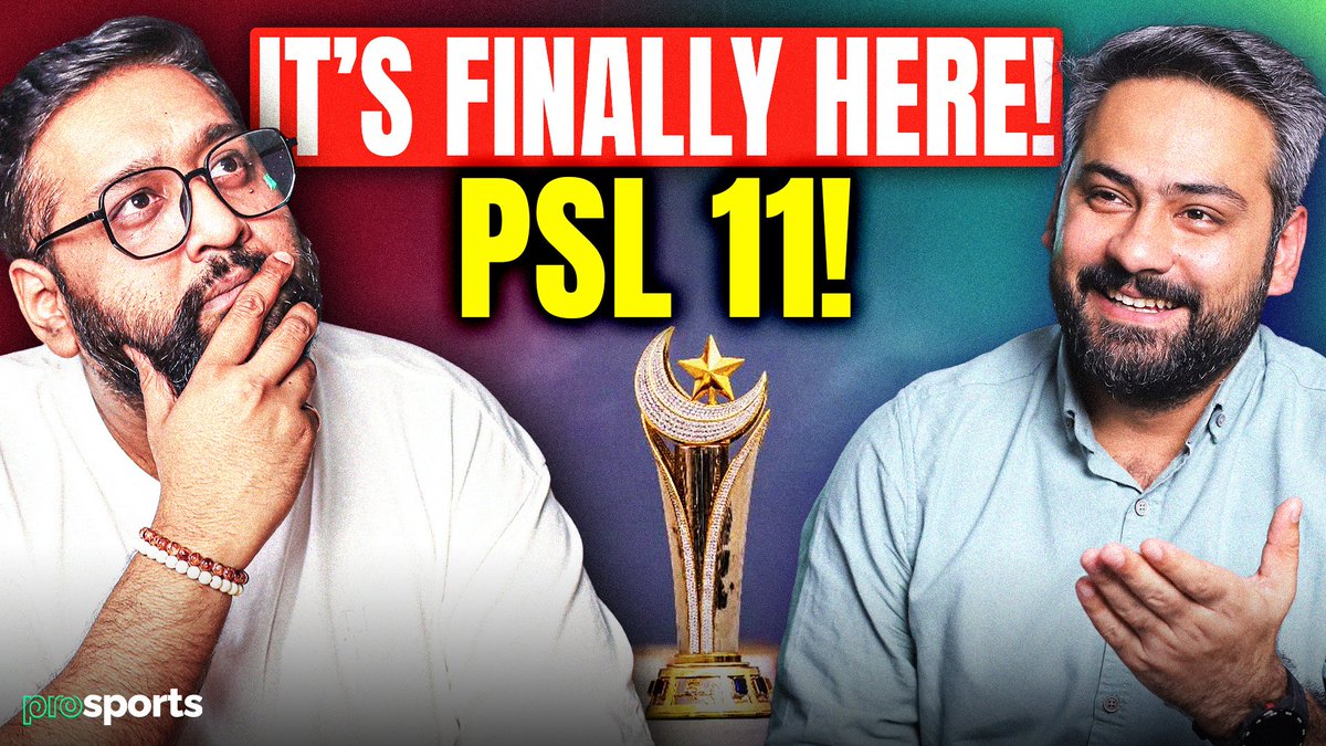 ProSportsStudio's tweet photo. The ULTIMATE PSL 11 review podcast is out now! From thoughts on the New Anthem to Squad analysis and Predictions

Check it out: https://t.co/asnId1oRg3 https://t.co/oHT70zunG6