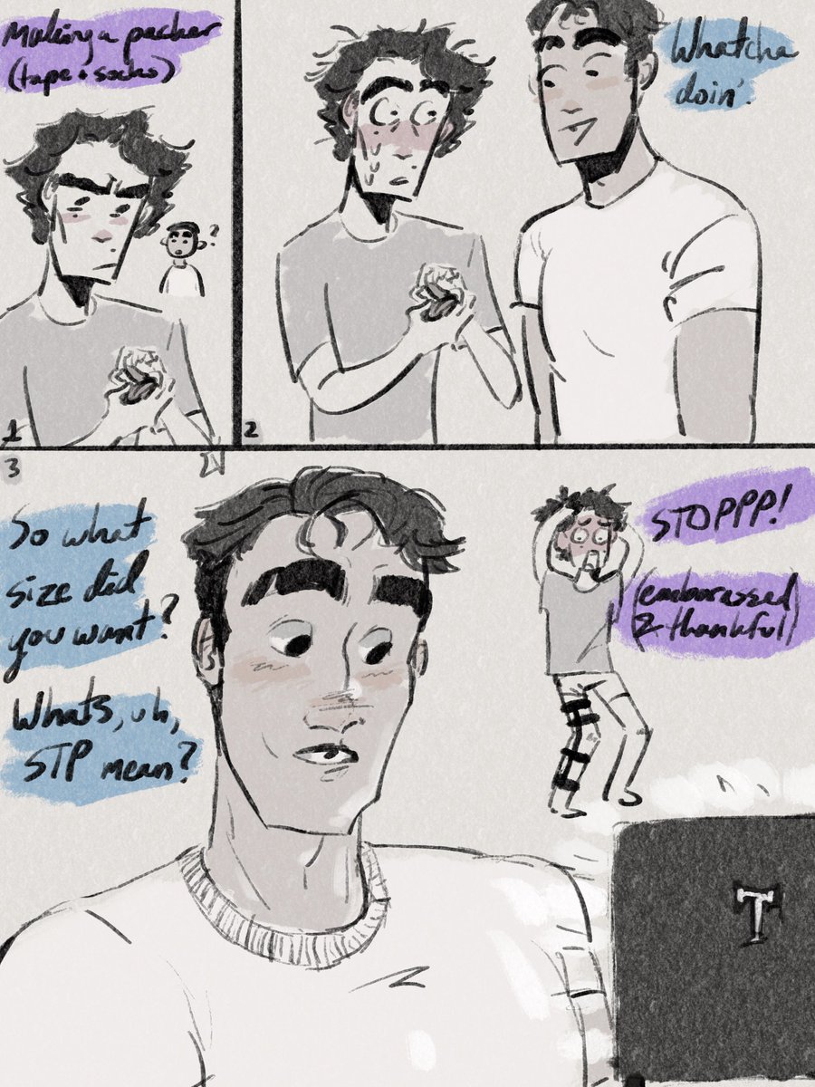 xpress3dx's tweet photo. Arts n’ crafts: packer version.
In my modern au there is no shortage of Jayce embarrassing Viktor. #jayvik #jayvikcomic https://t.co/FLZGqk4if7
