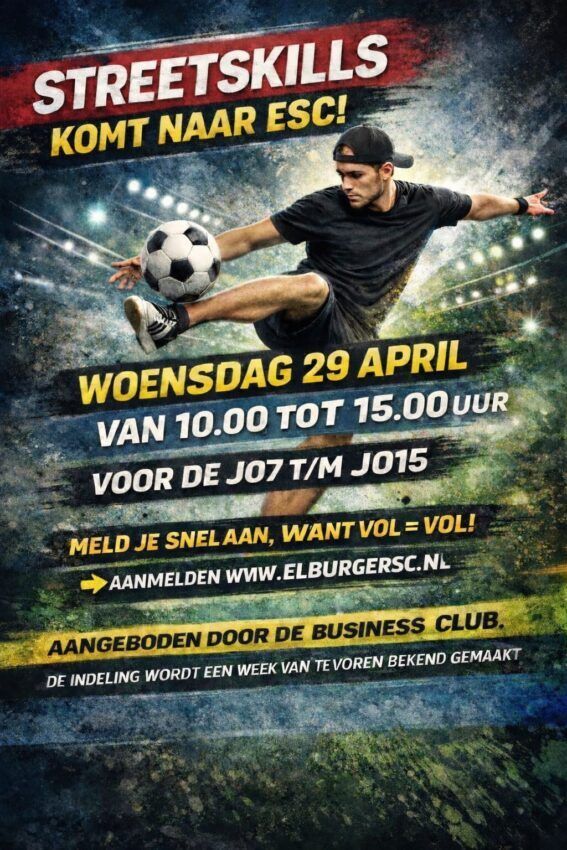Freestyle voetbalworkshop &amp;#038; toernooi bij ESC (JO7–JO15 / MO7–MO15)

inelburg.nl/freestyle-voet…