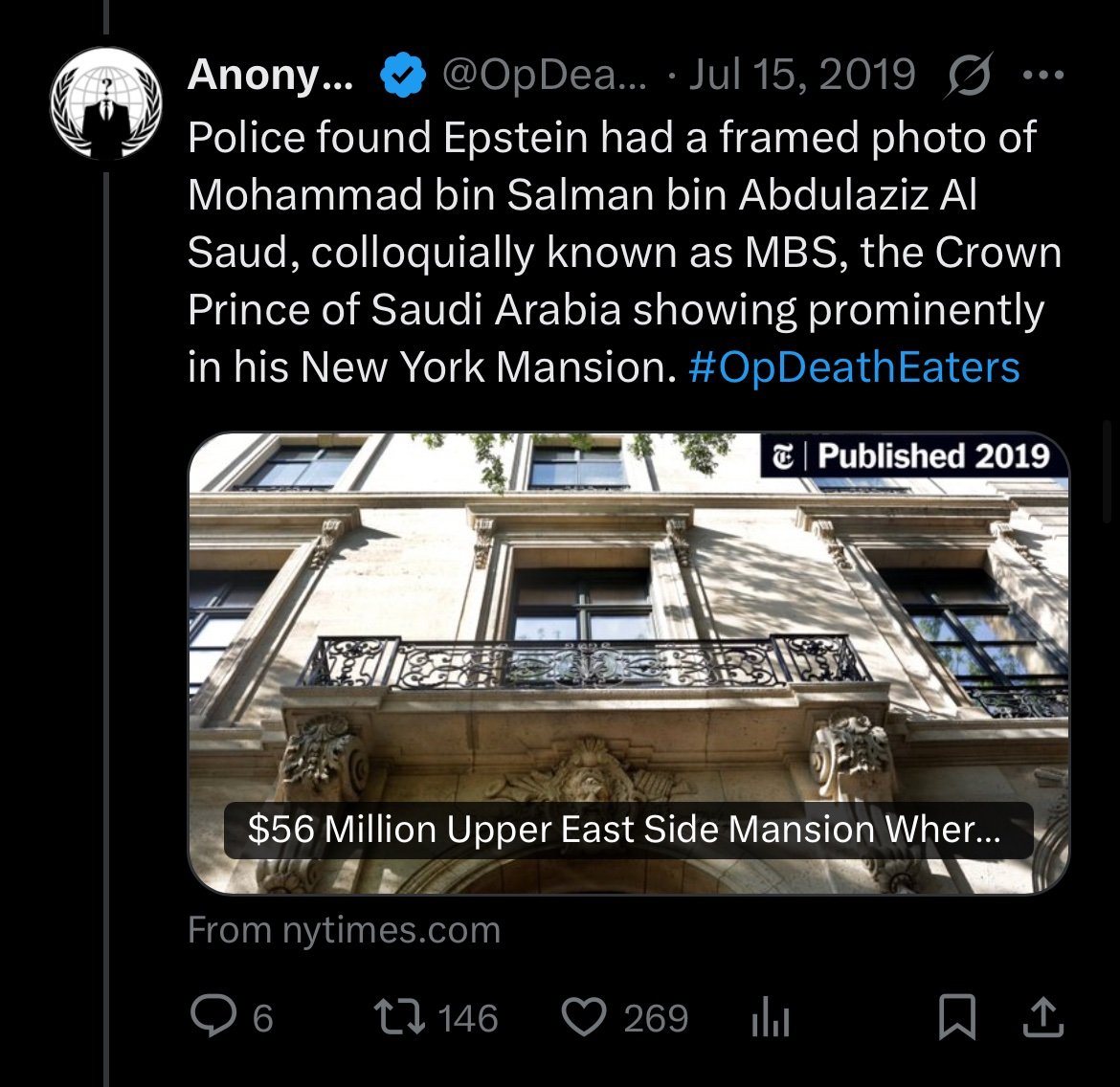 Anonymous tweet media