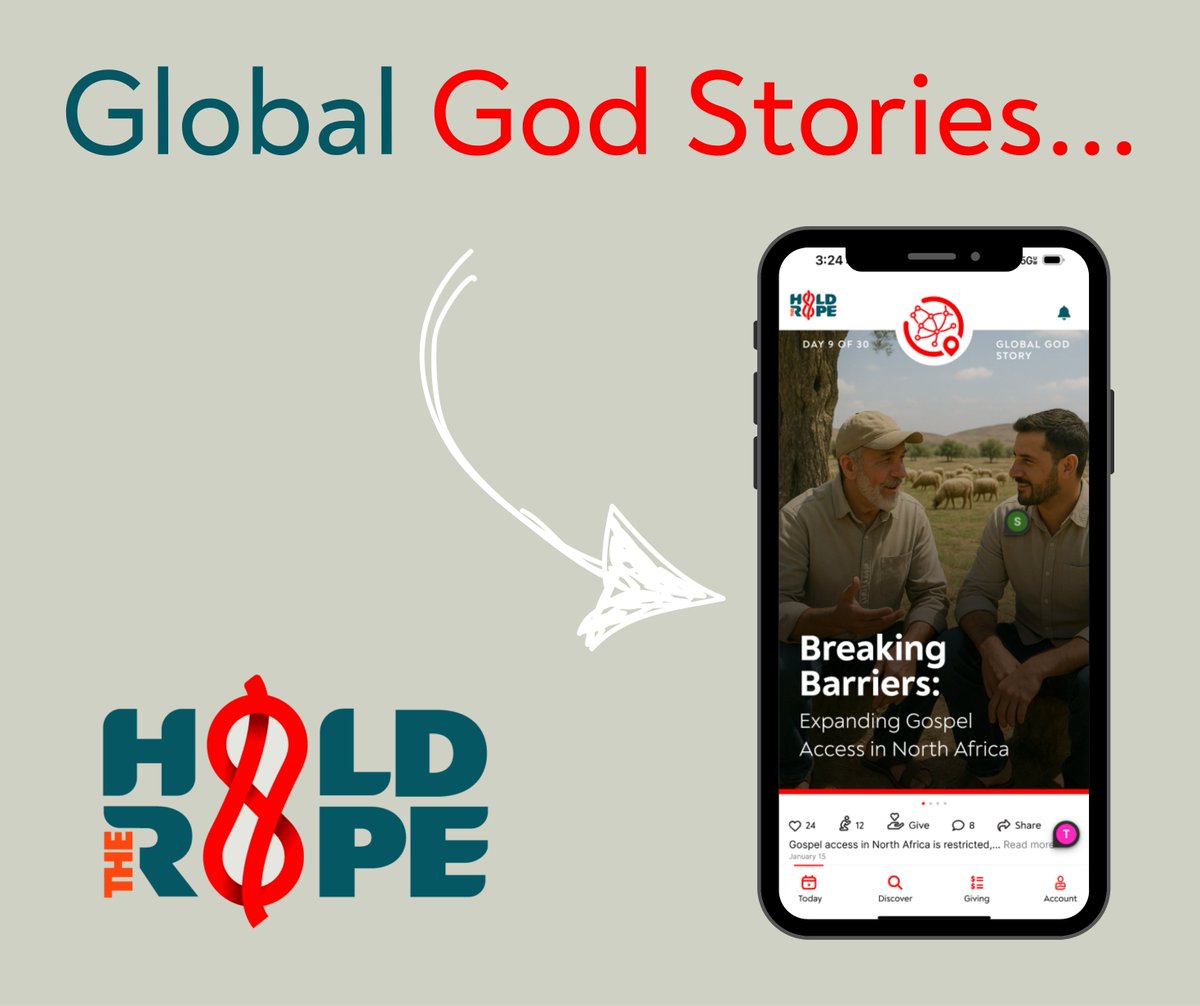 HoldTheRopeLLC's tweet photo. In our native app, dive into incredible global God stories.

Like the mission to expand access to the Gospel in North Africa. 

After reading, you can share your thoughts and reactions.

We are grateful for the progress we have made on our native app this year. https://t.co/oEzVu2jc7W