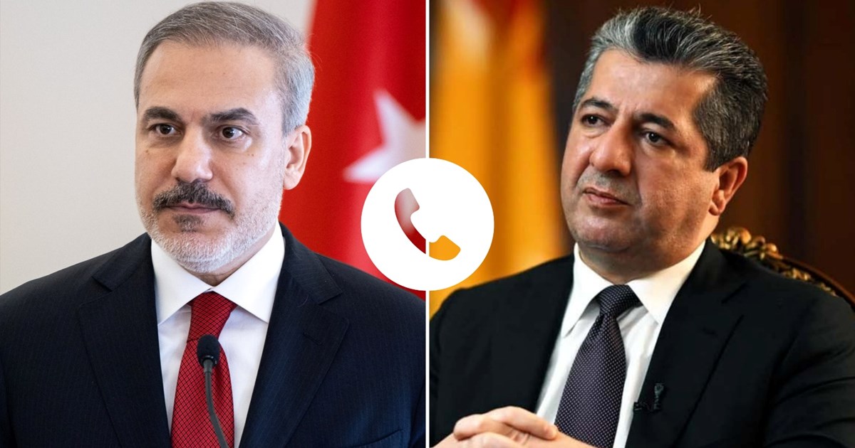 vvanwilgenburg's tweet image. Turkish Foreign Minister Hakan Fidan conveyed his country's condolences and sympathies to the Prime Minister Masrour Barzani "for the martyrdom of six Peshmerga in the Iranian ballistic missile attack targeting Peshmerga forces."