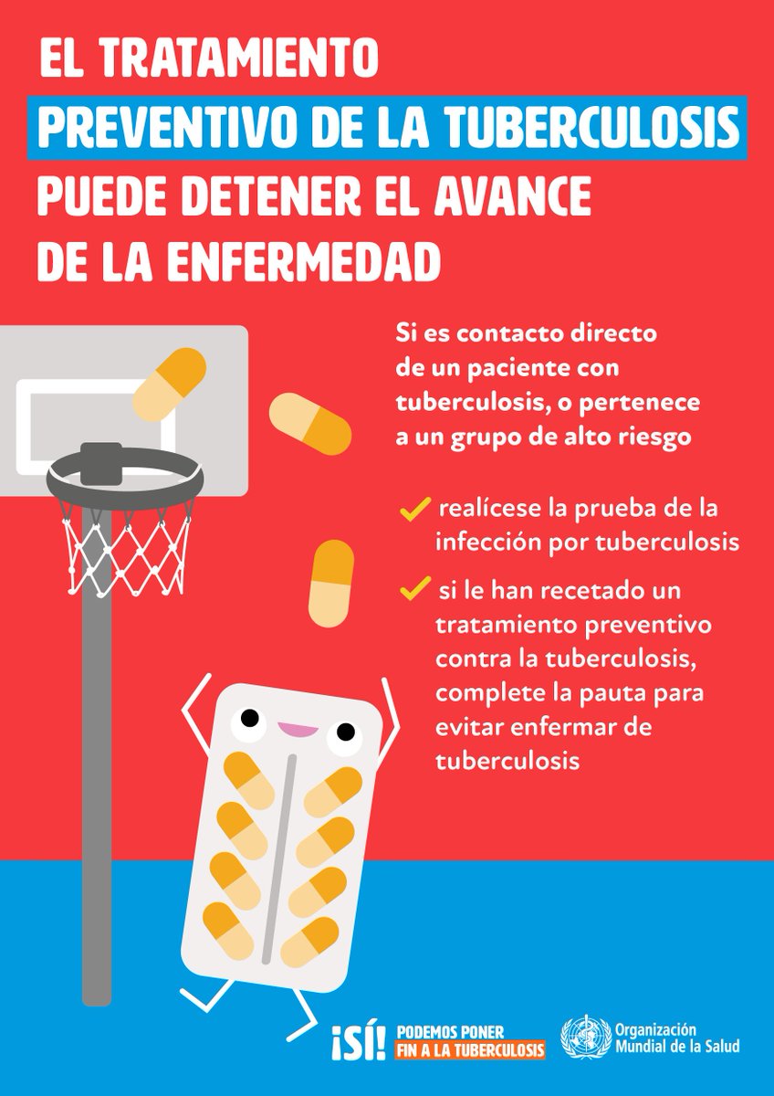 Las personas con VIH pueden correr el riesgo de contraer la Tuberculosis. Desde Previniendo Contigo apoyamos las iniciativas de la prevención y educaciòn en #TBFreeWorld <a href="/ONUSIDA_VE/">ONUSIDA Venezuela</a> <a href="/opsoms/">OPS/OMS</a> <a href="/vih_venezuela/">(RVG+) Red Venezolana de Gente Positiva</a> <a href="/catedradelapaz/">CátedraCulturadePazULA</a>
