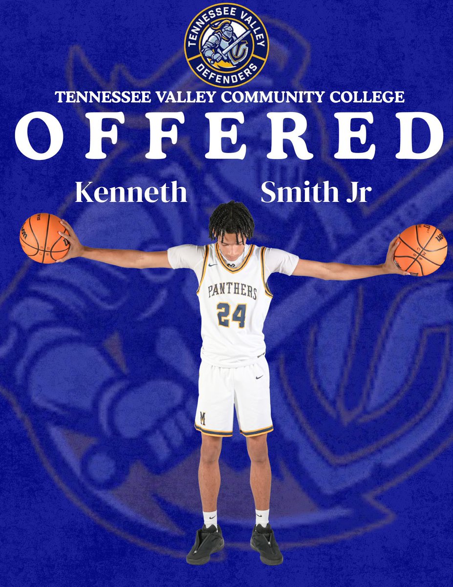 kennethjrsmith2's tweet photo. Blessed to receive my first offer from Tennessee Valley https://t.co/3IxntZ0AxM