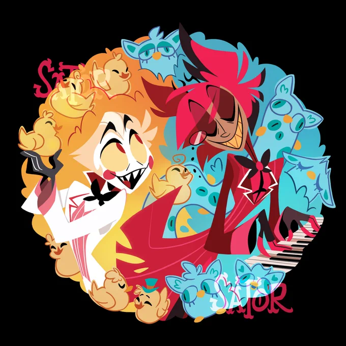 Ducks + furbies keychain The sillies and their love for little creatures #hazbinhotel #radioapple