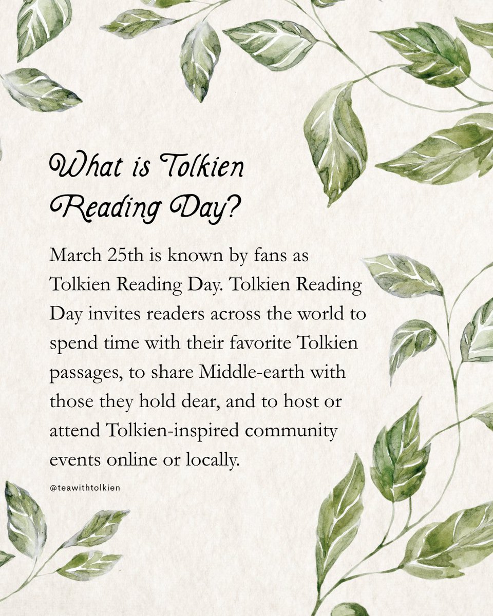 Tea with Tolkien tweet media