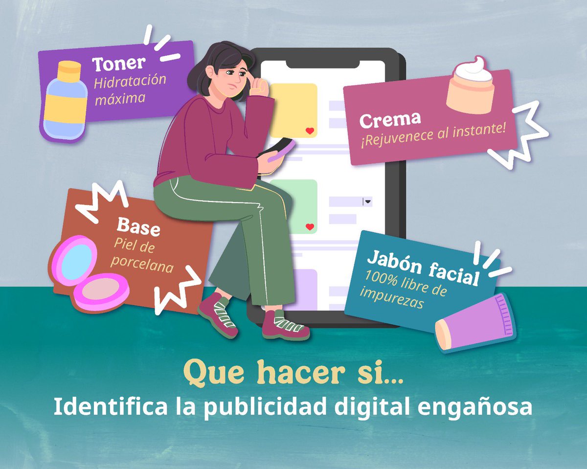 📱 “Rejuvenece al instante”, “100% garantizado” o “100% efectivo” son mensajes que deben estar respaldados por evidencia técnica y científica por ley para comercializar productos o servicios. 

Si los proveedores no demuestran lo anunciado y generan expectativas irreales debe